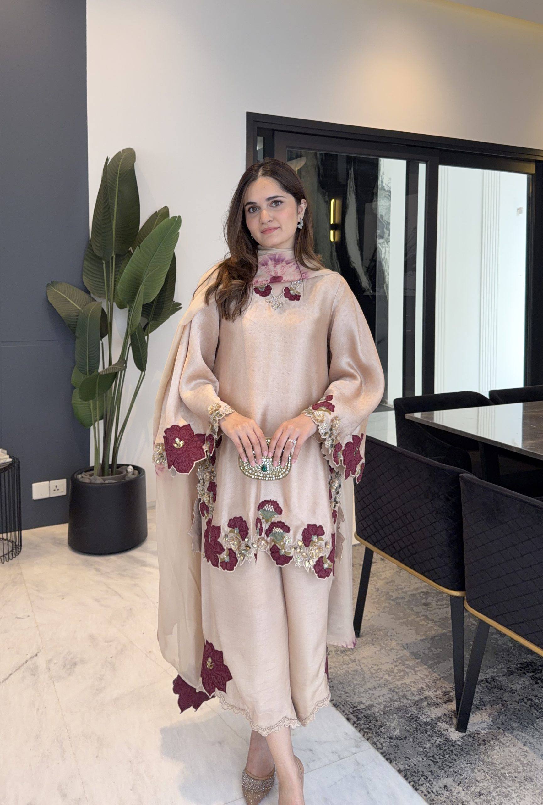 Embroidered Farshi Salwar Suit For Women - Festive And Traditional Wear
