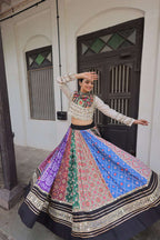 Cotton Printed Lehenga Choli with Mirror Work â€“ Navratri Special