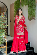 Karwa Chauth &amp; Wedding Ready Topâ€“Palazzo Outfit