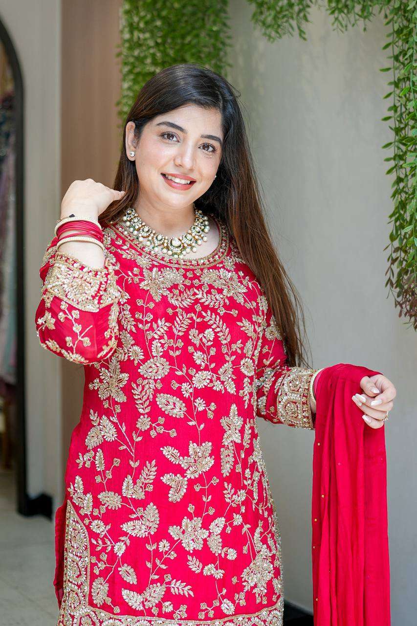 Karwa Chauth &amp; Wedding Ready Topâ€“Palazzo Outfit