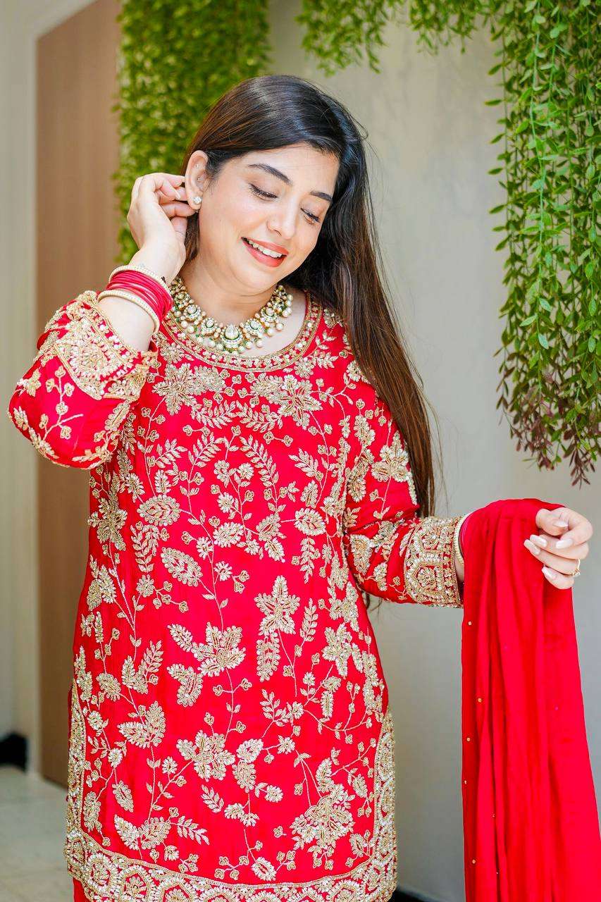 Karwa Chauth &amp; Wedding Ready Topâ€“Palazzo Outfit