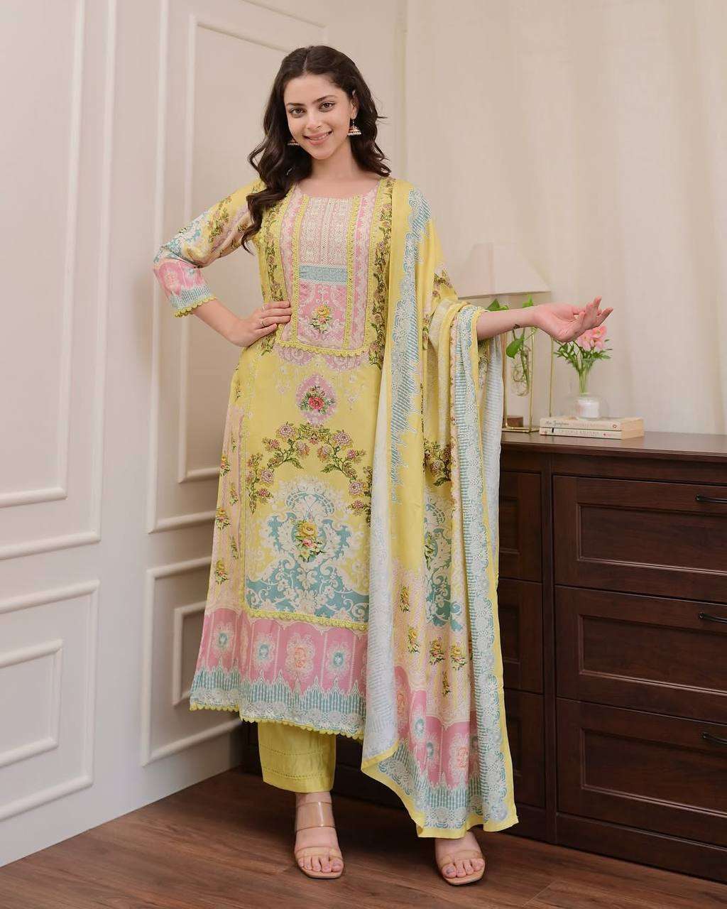 The perfect blend of comfort and couture in muslin charm
