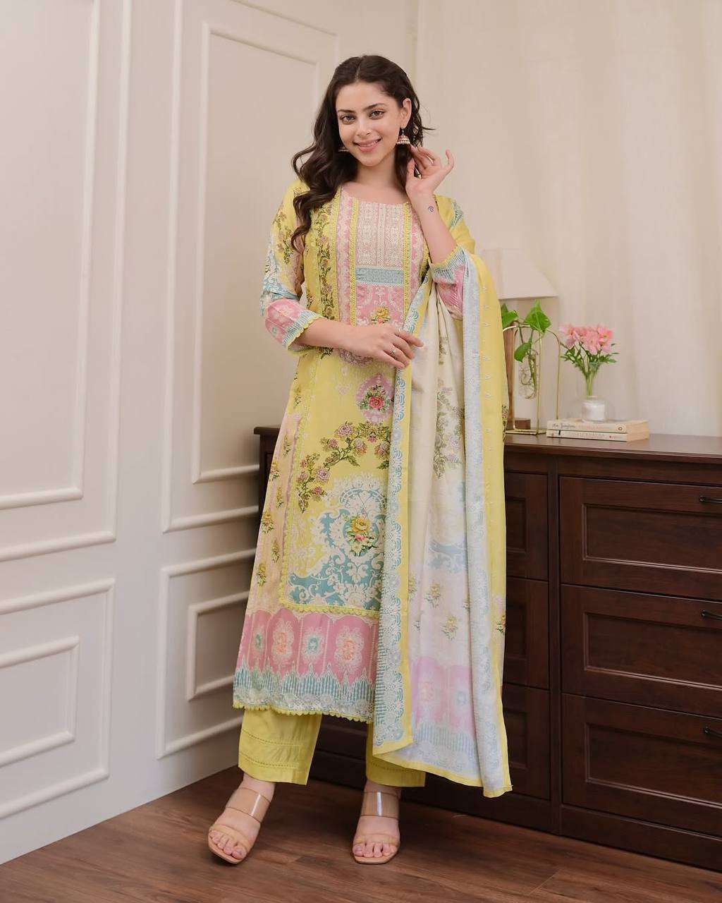The perfect blend of comfort and couture in muslin charm