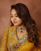 A saree that speaks sequins, coding, and elegance