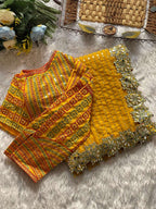 A saree that speaks sequins, coding, and elegance