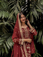 Perfect for festive wear Georgette Top, Palazzo and Dupatta