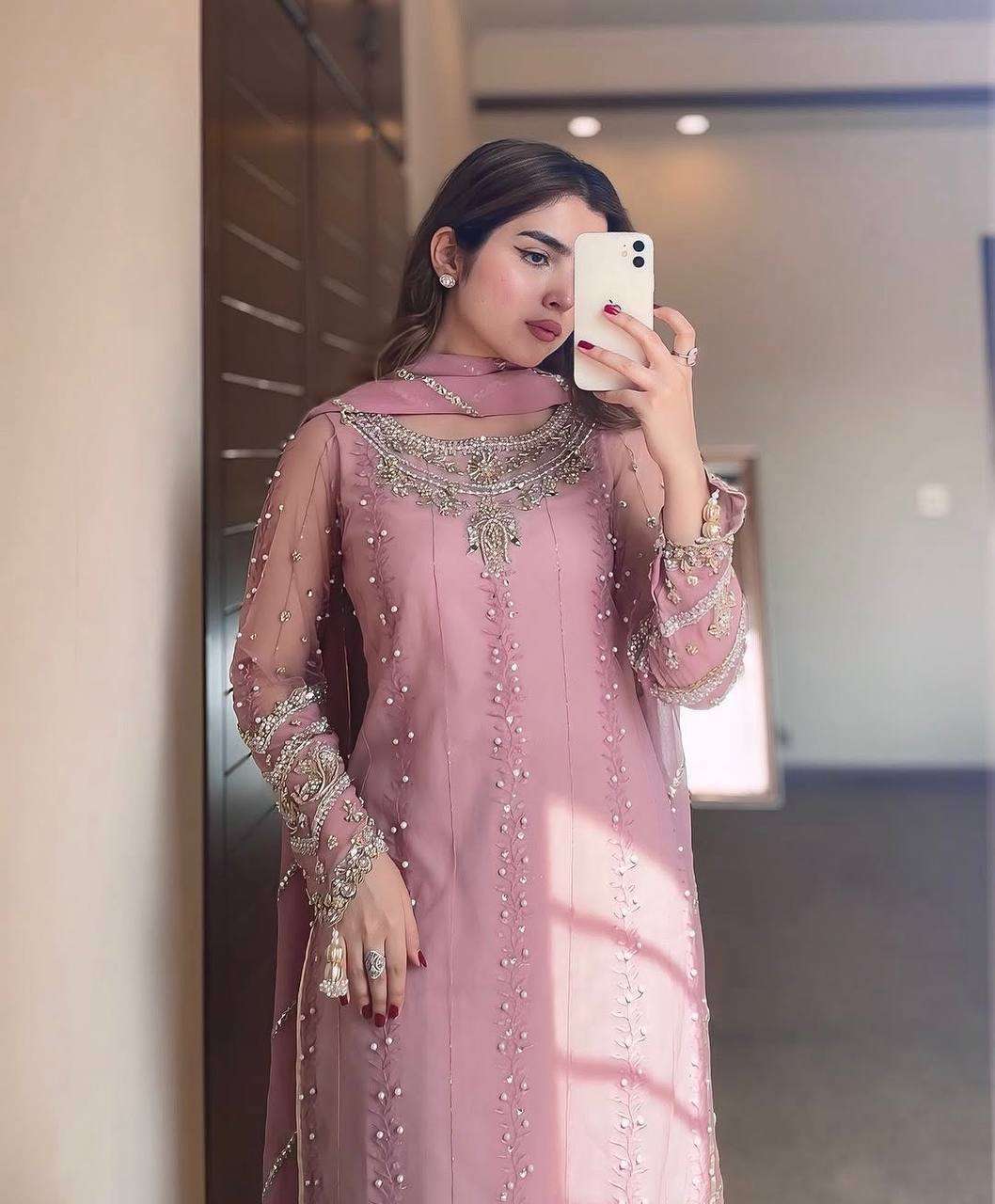 Stylish Kurti Palazzo with designer Dupatta