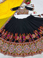 Premium Garba Night Ready Mirror Work Lehenga