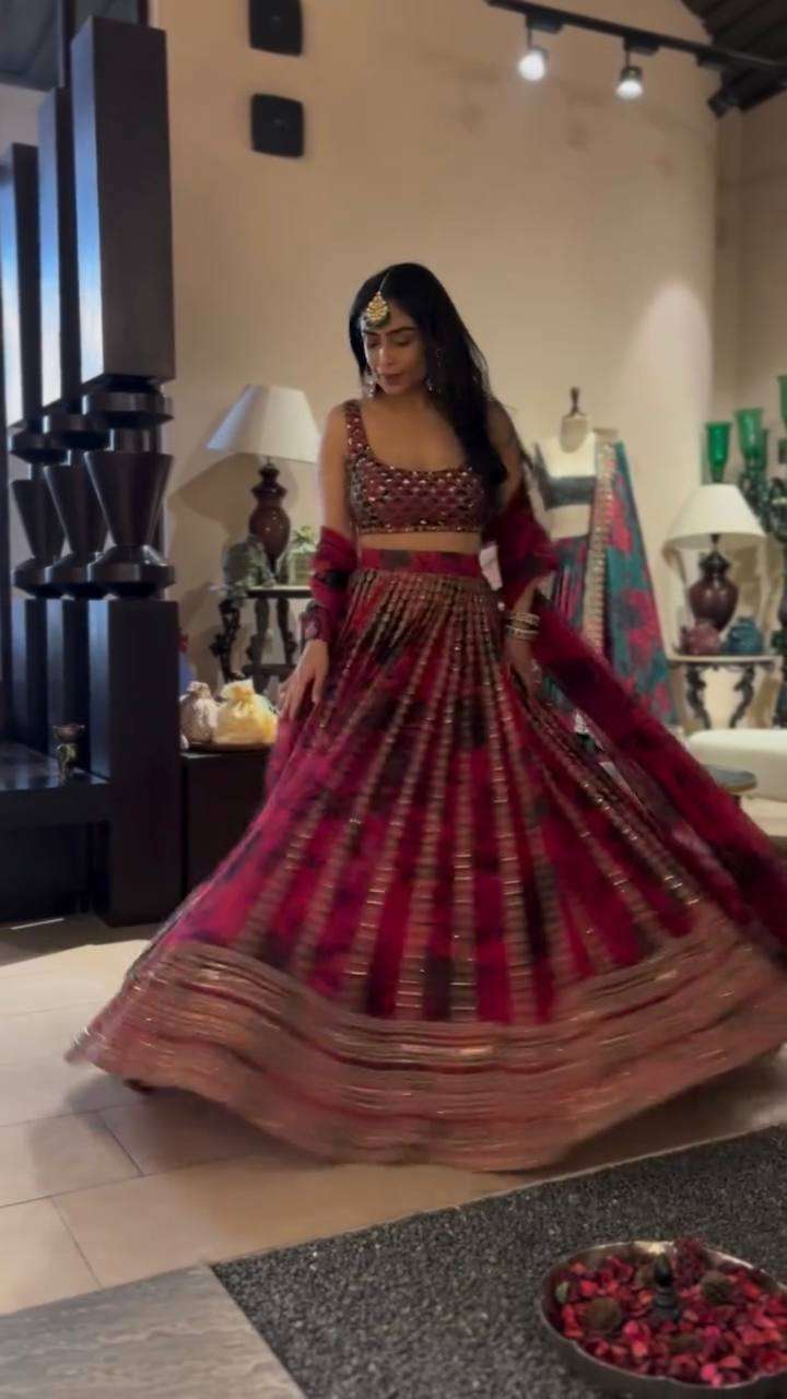 Shine Bright in Thread & Sequence Work Lehenga Set!