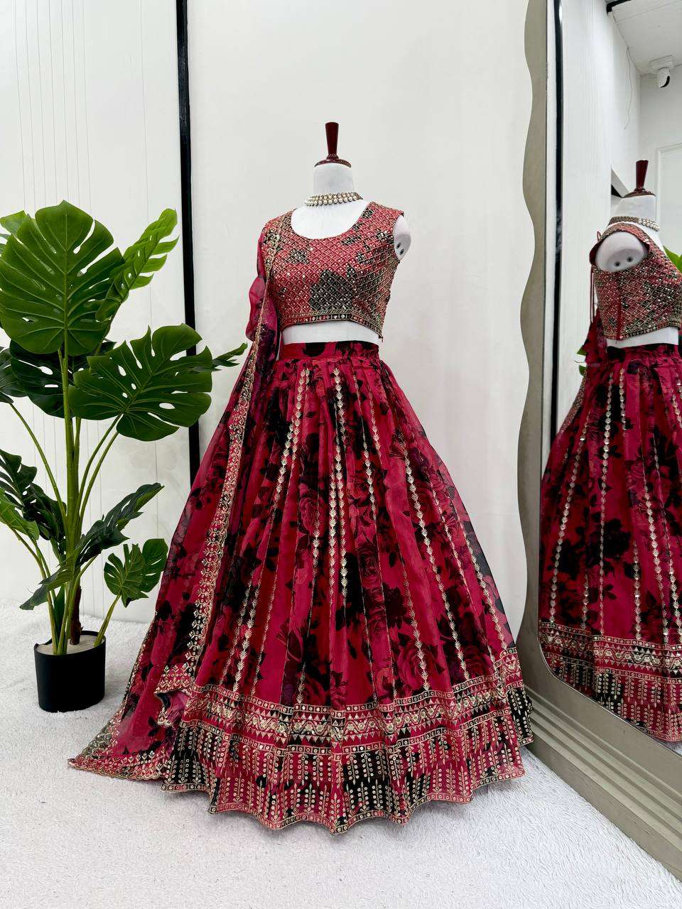 Shine Bright in Thread & Sequence Work Lehenga Set!