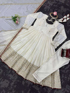 Soft Micro Inner Chinon Gown â€“ Festive Ready Look!
