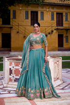Designer Wedding Lehenga 2025 – Soft Pastels & Royal Embroidery