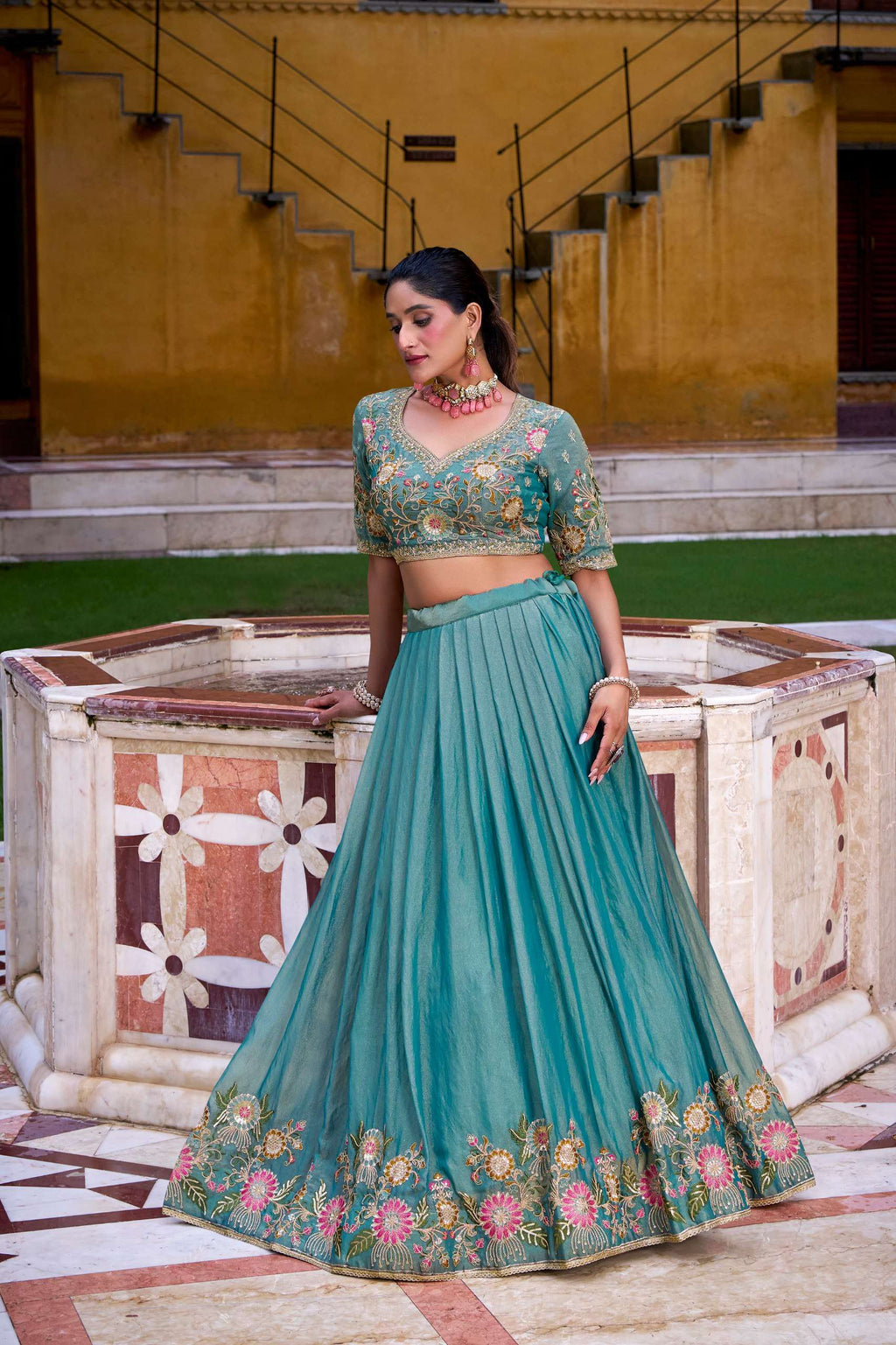Designer Wedding Lehenga 2025 – Soft Pastels & Royal Embroidery