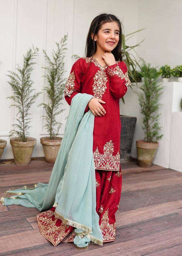 Mother-Daughter Ethnic Set with Embroidery Work