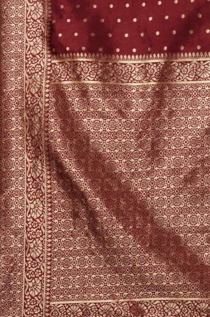 Ethnic Motifs Woven Design Zari Banarasi Saree