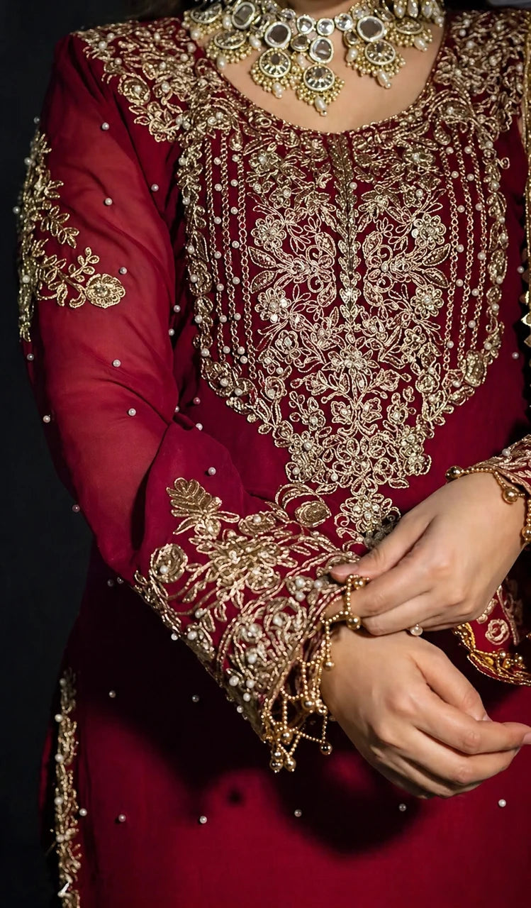 Designer Kurti sharara Set for special festive and wedding occasion