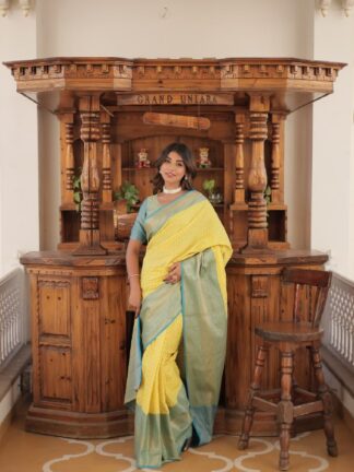 Traditional Yellow Saree : Bright, Bold, Beautiful