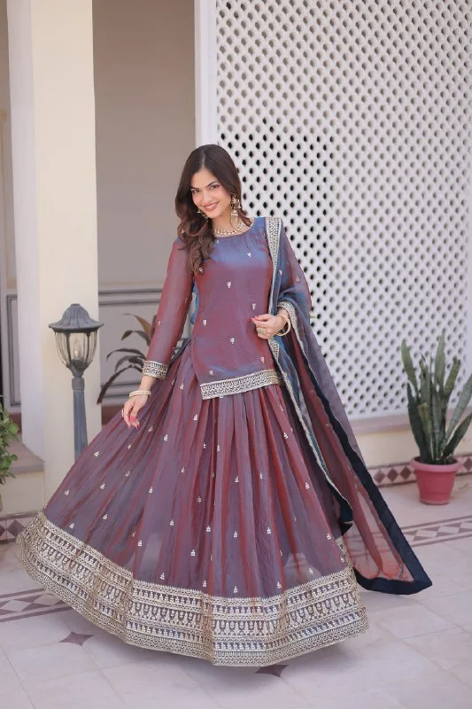 Festive Ready Top Lehenga with Dupatta : Timeless Ethnic Elegance