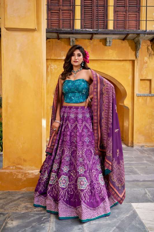 Ready Lehenga Vaishali Silk with Double Can-Can Flare