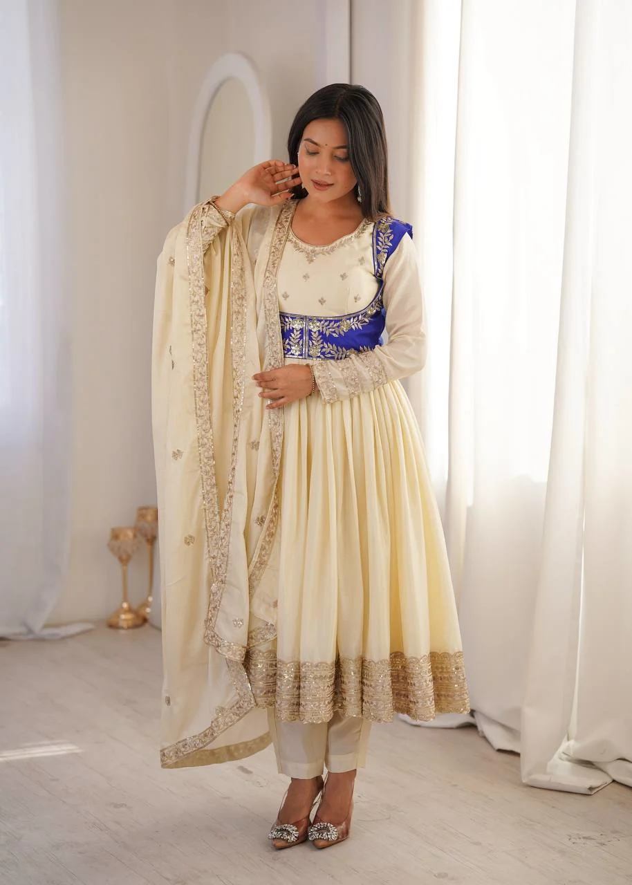 Wedding & Festive Special Anarkali Koti Pent with Rich Embroidery Dupatta